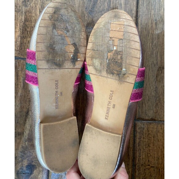 Kenneth Cole Walden Flat Slip On Women's SIZE 6 Metallic Colorful - Picture 5 of 7